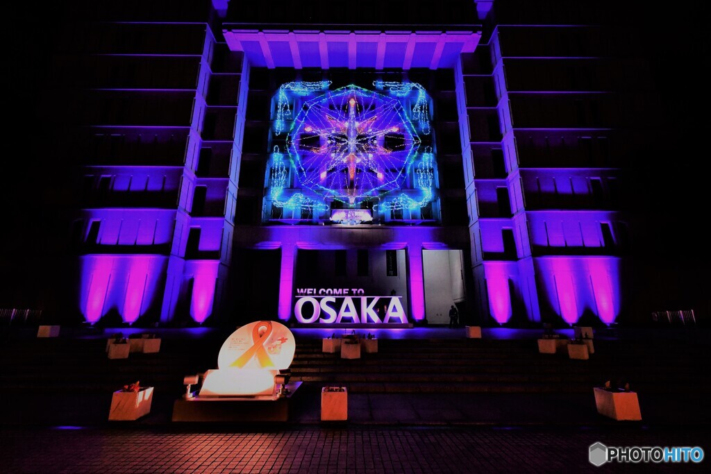 大阪府庁イルミネーション