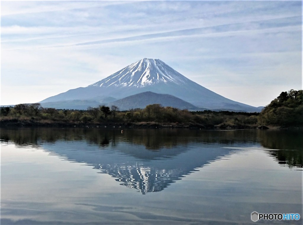 富士山と精進湖