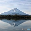 富士山と精進湖