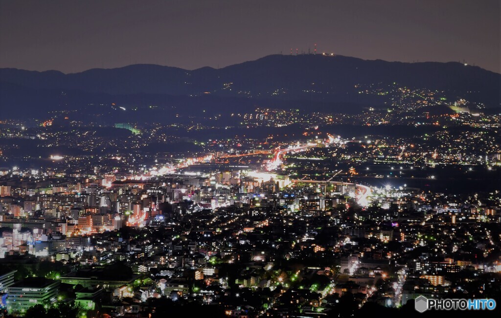 若草山からの夜景02