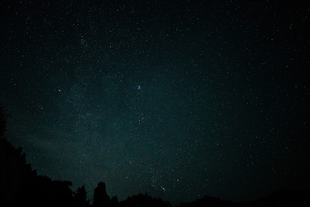 夜空には満天の星