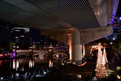 阪神高速環状線と水晶橋