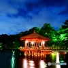 夜の浮見堂