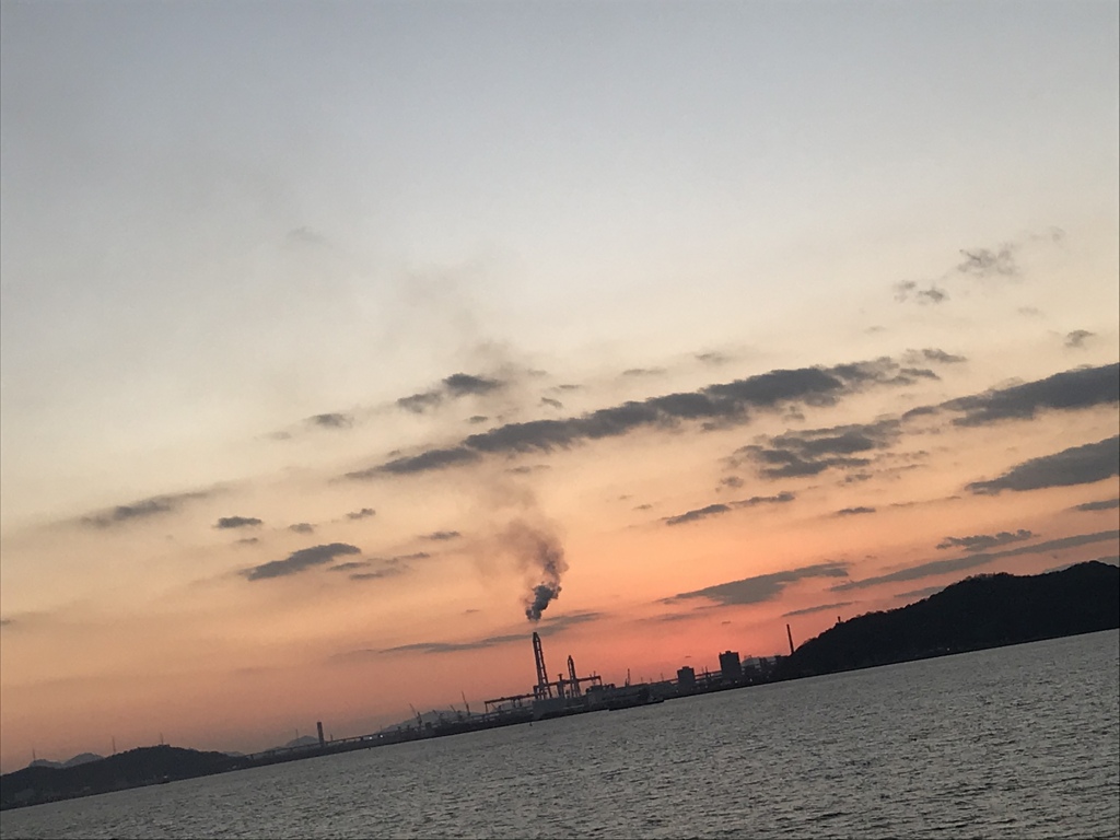 今日の夕陽