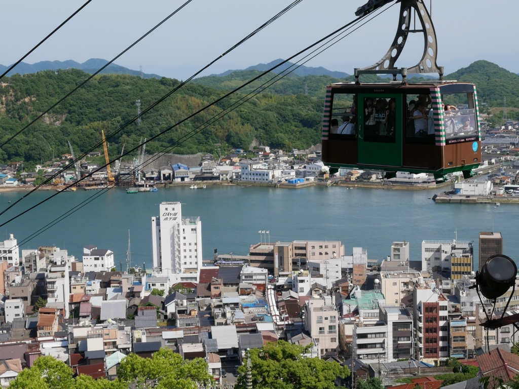 尾道のロープウェイ