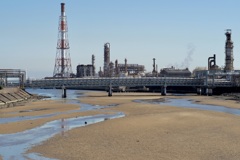 Downstream of Mitaki River in Yokkaichi.