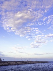 Cloud shapes point the way to tomorrow.