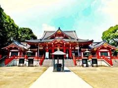 赤い寺院