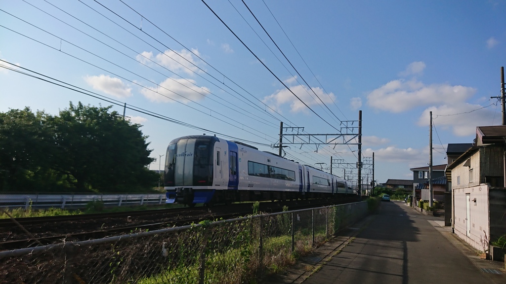 青空と青い名鉄