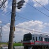 電車線柱の昇柱装置（旧）