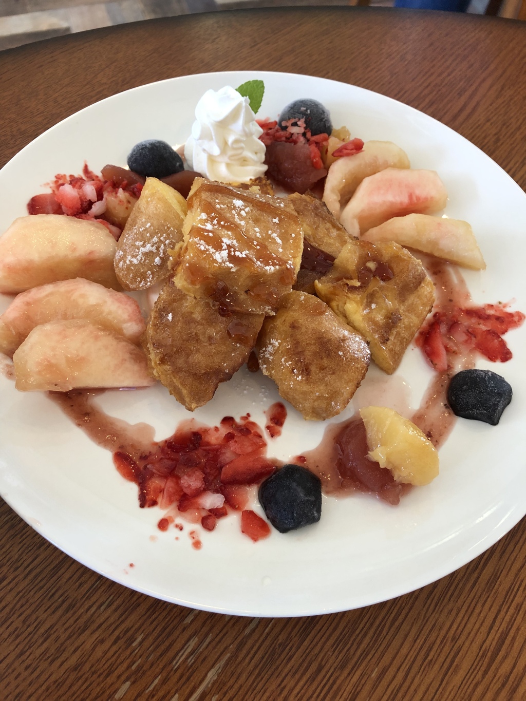 桃のフレンチトースト