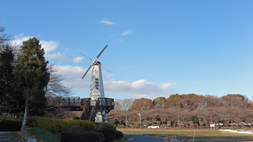 公園の風車