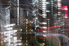 撮影中前を大型トラック通過