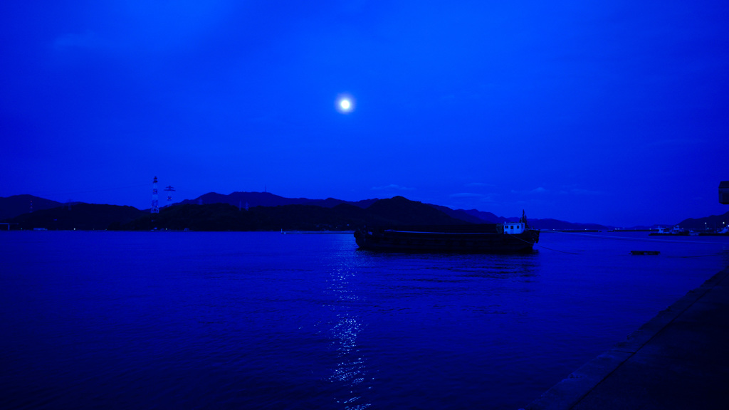 夜の海