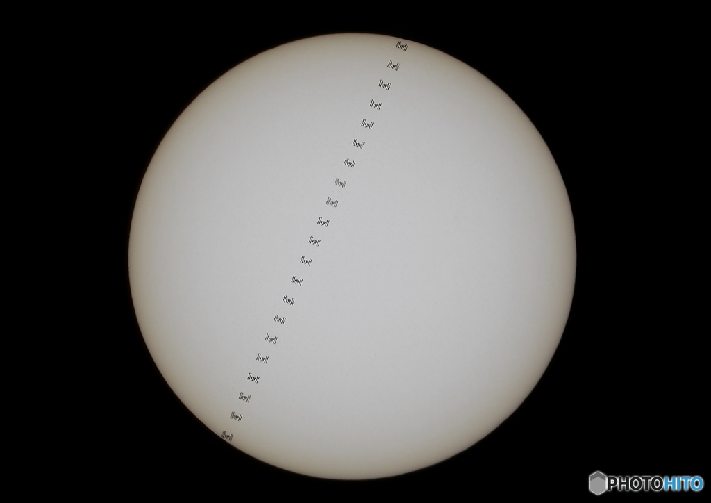 ISS（国際宇宙ステーション）２０１９－8－3　１４時２分５４秒