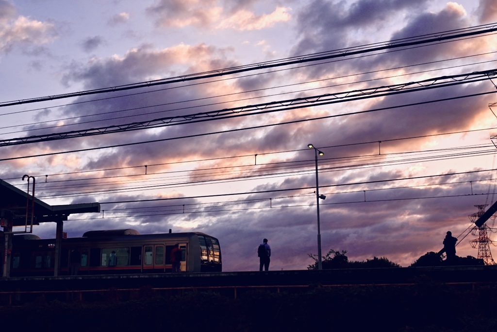 朝活、藤坂駅