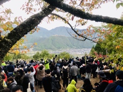 立雲峡第一展望台人人人