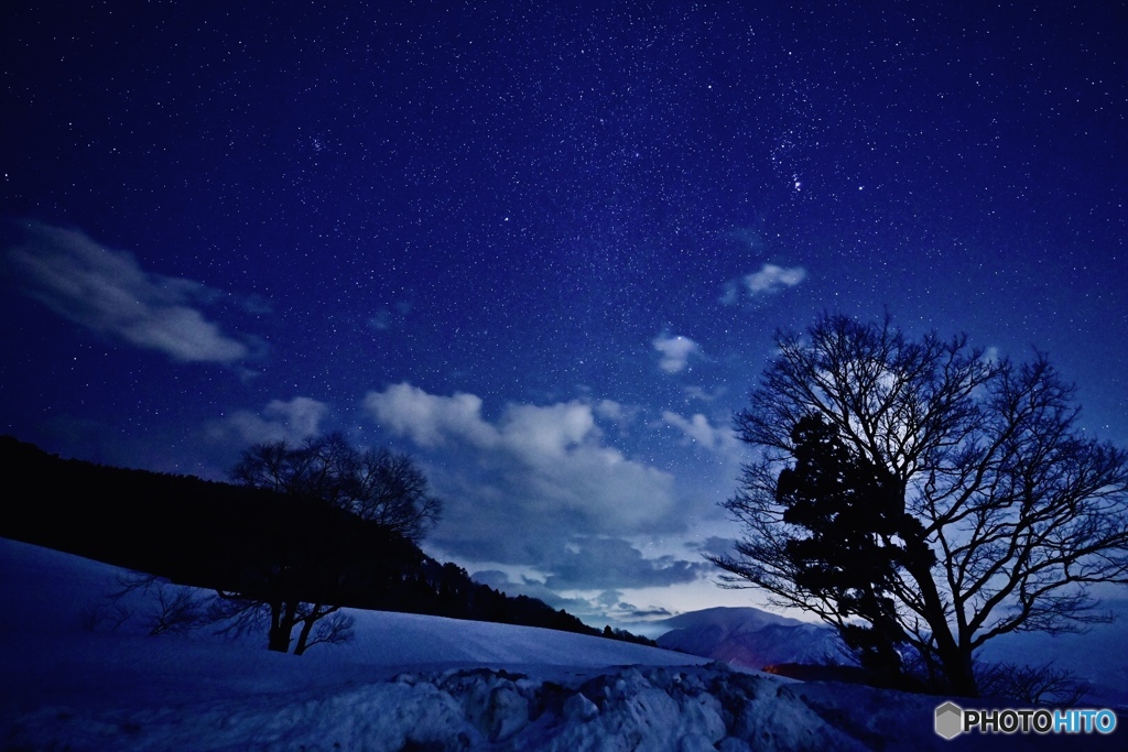 六呂師高原にて星景