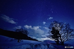 六呂師高原にて星景