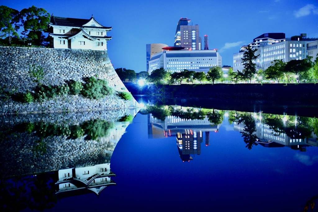 大阪城 乾櫓の夜景