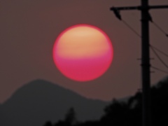 燃える太陽