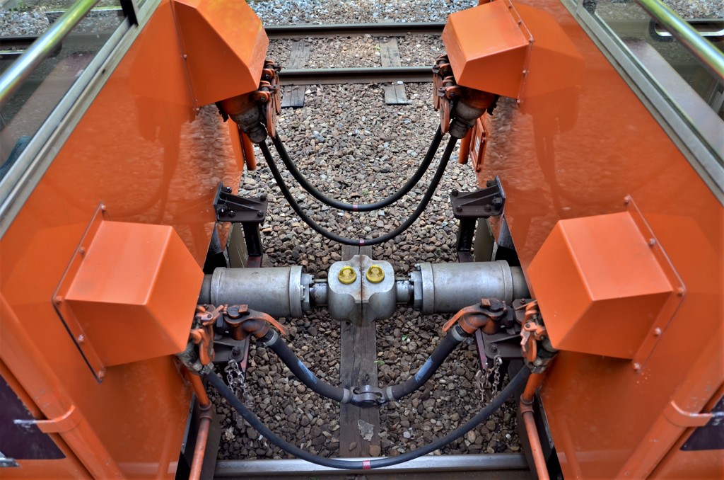トロッコ列車連結部