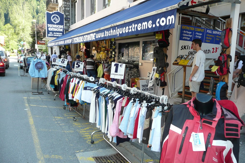 ベルンの衣料品店