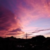束の間の夕焼け