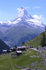 高山の集落