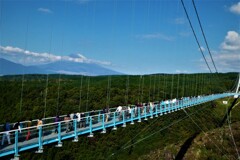 三島大橋と富士の山