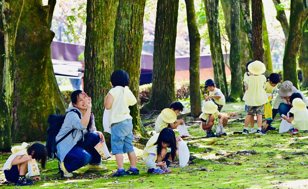 楽しそうな園児達