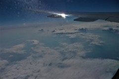 ロシア上空の日の出