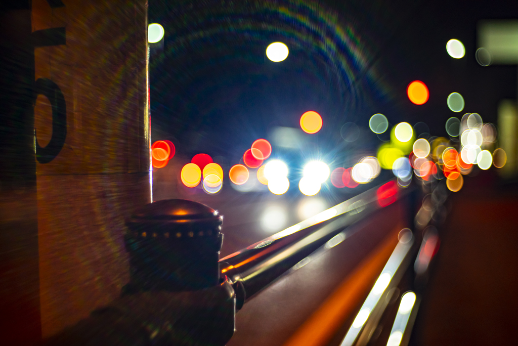 昨日に続いて夜道を徘徊