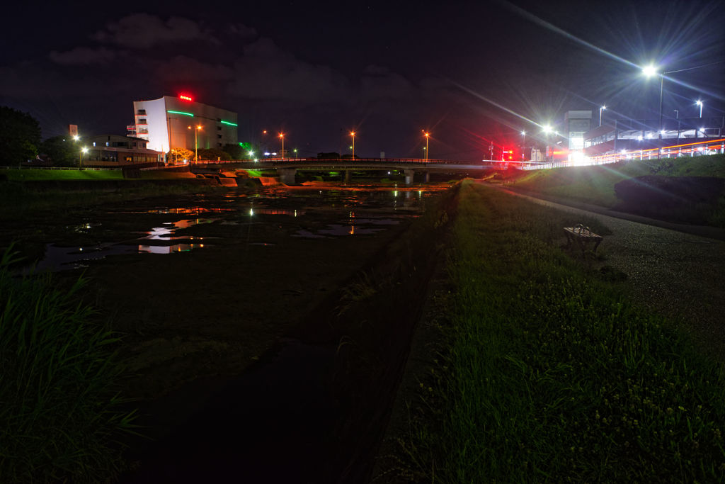 河川敷の遊歩道