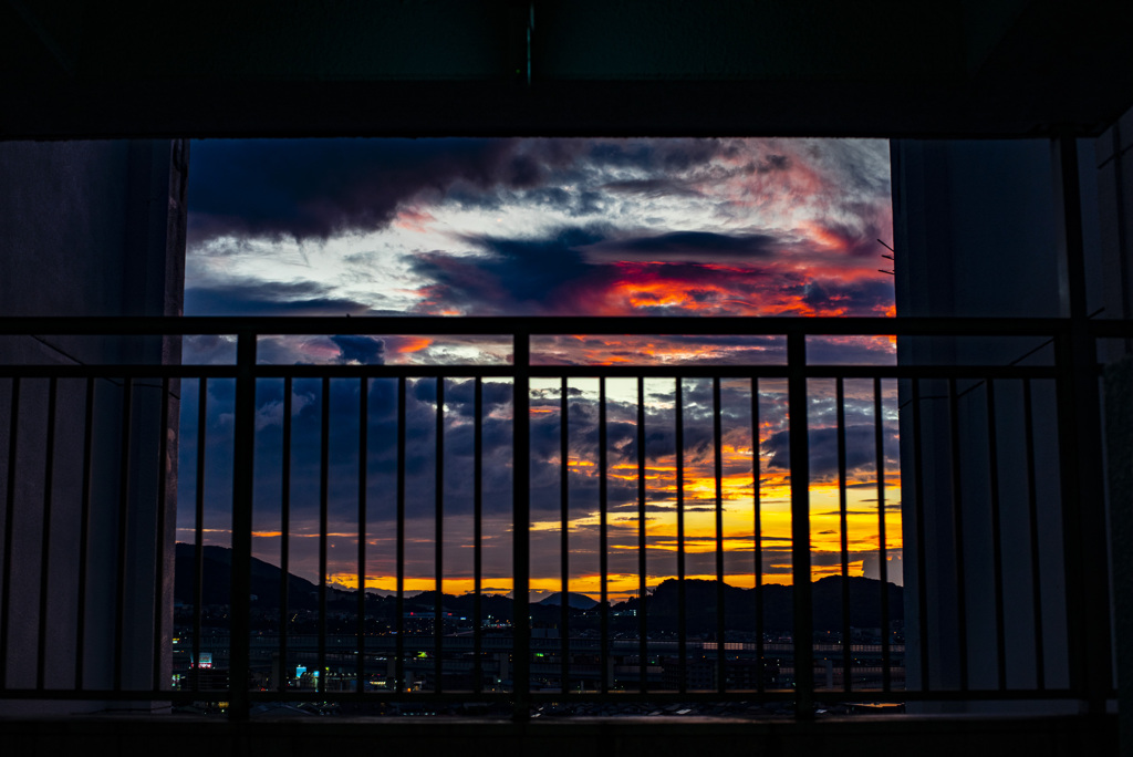 夕暮れ