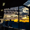 駅　夕景