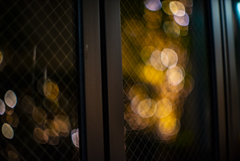ガラスに映る光