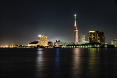 丁度オリオン座が昇ってきた