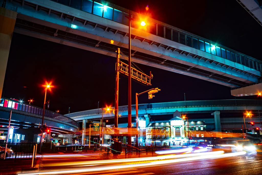 都市高速と下の道