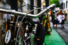 自転車　雨