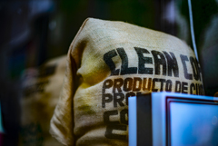 コーヒーの麻袋