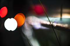 ガードレール　草