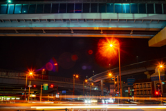 高速道路と下の道