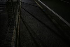 夜の歩道