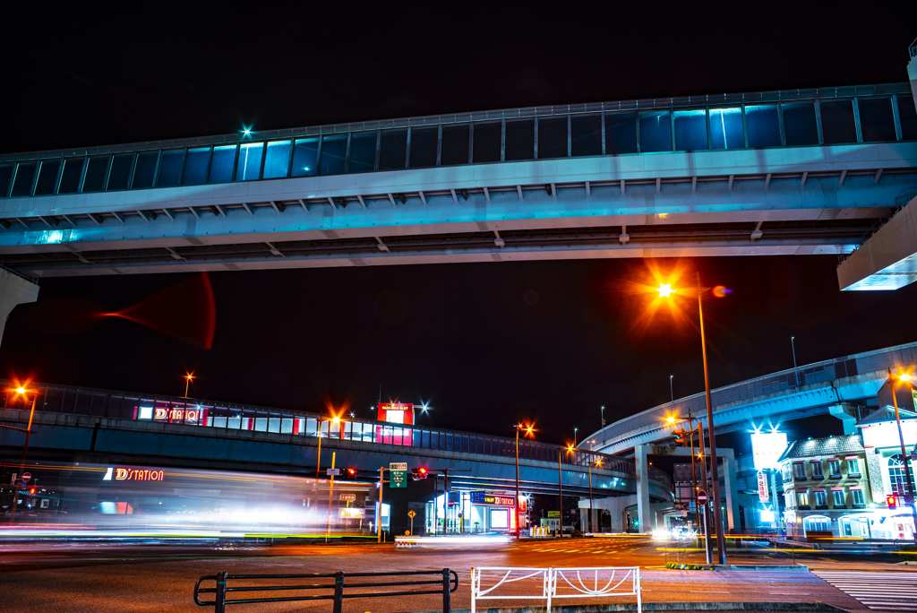 都市高速と下の道