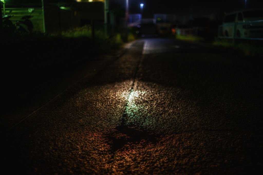 雨後のアスファルト
