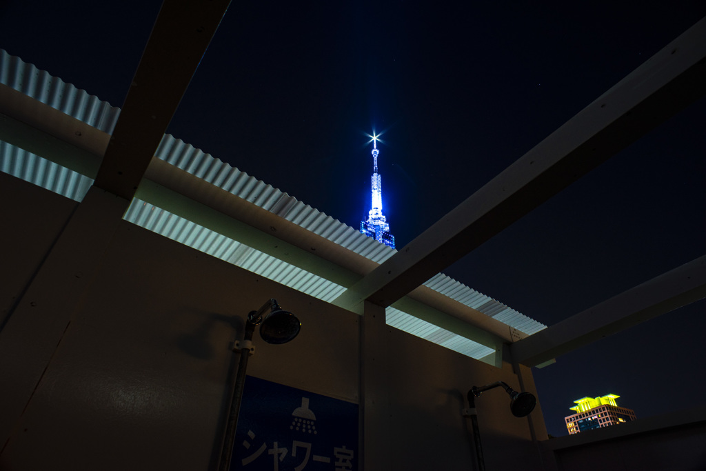 シャワー室　福岡タワー