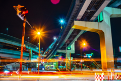 高速道路と下の道