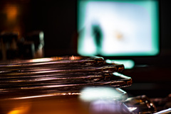 積み重ねられたパオプ椅子