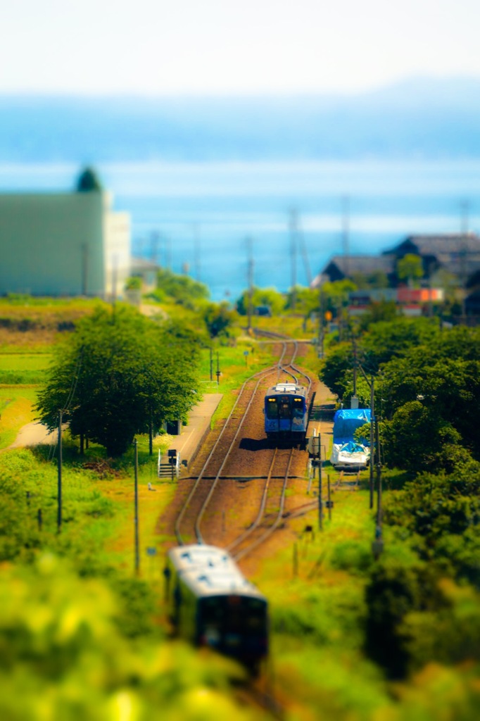 西岸駅の眺め